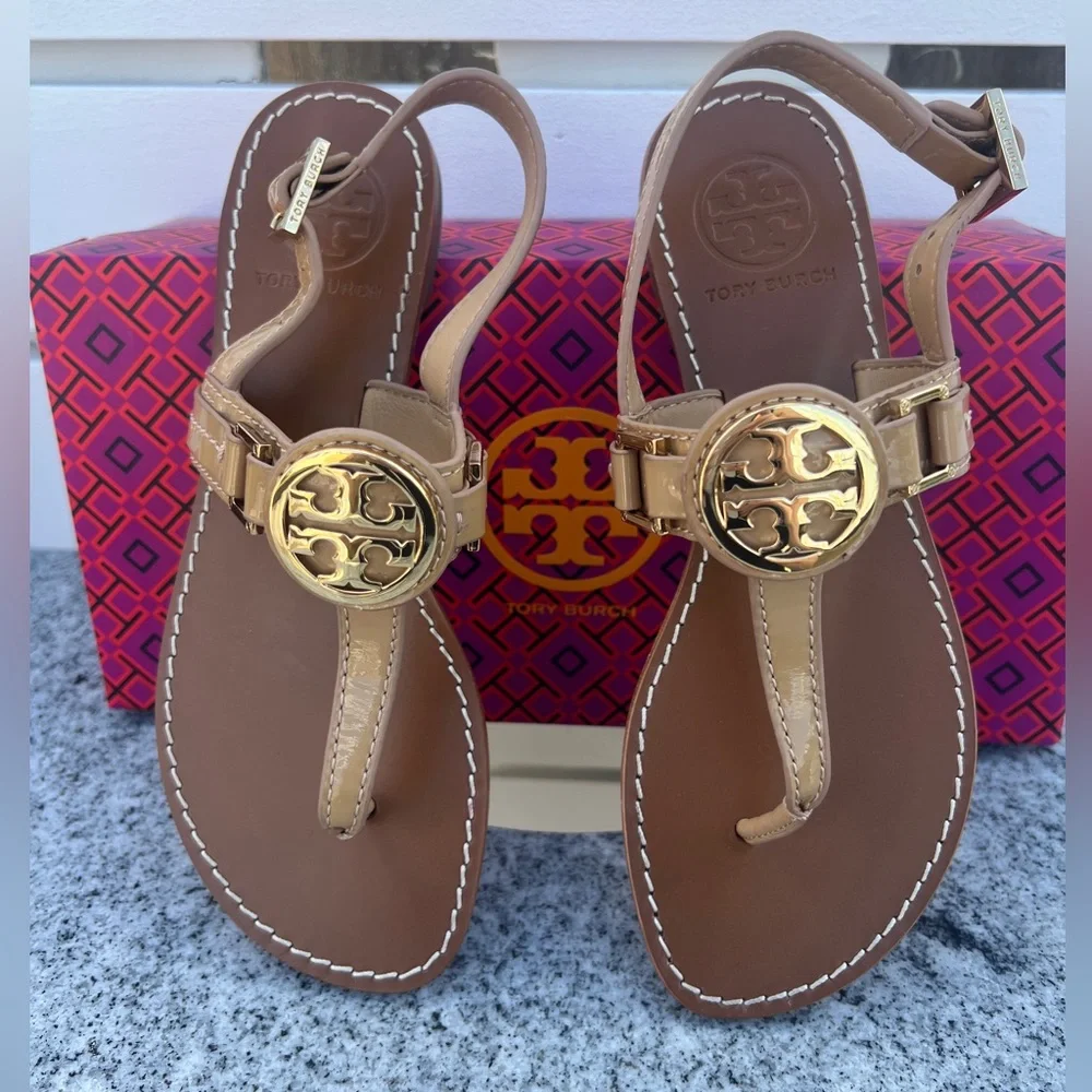 Tory Burch Cassia Sandal Pink Nude Women Size 5.5